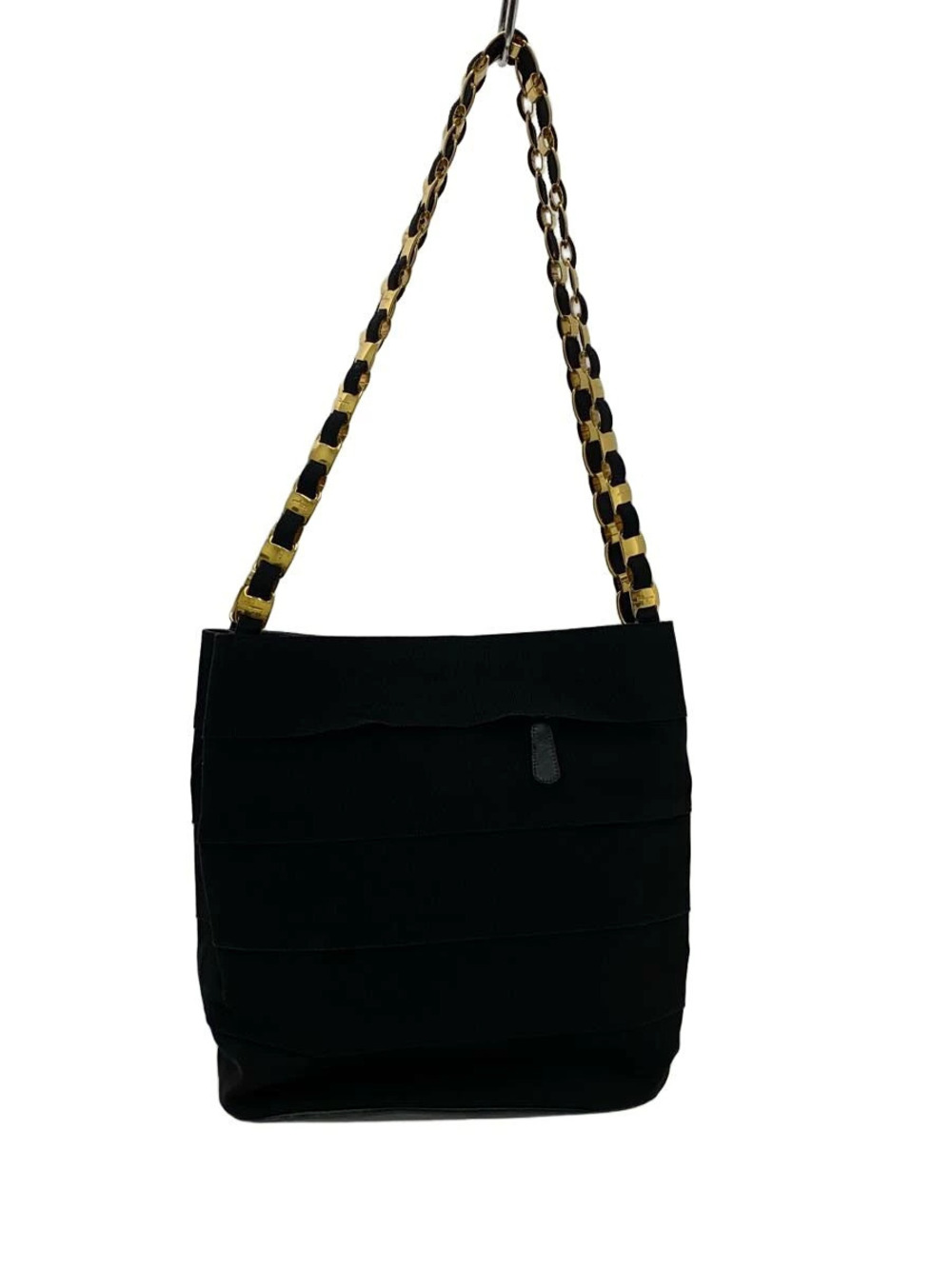 Salvatore Ferragamo Chain Shoulder Bag Black